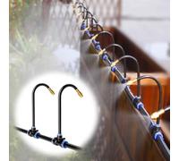Wzmazingly Système D'irrigation Pour Serre Avec Tuyau PE Et Buses Flexibles Kit De Brumisation Rafraîchissante À Réglage À 360° Pour Culture Extérieure/Maraîchère/Agricole