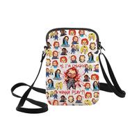 WZMPA Chucky Bride Fans Sac à bandoulière Horreur Chucky Gift Hi I'm Chucky Wanna Play Sac à bandoulière Chucky Merchandise, Salut, je suis Chucky Cb, medium