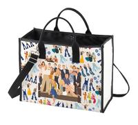 WZMPA Donna & Rosie & Tanya Trousse à maquillage avec fermeture éclair pour fans de théâtre Mama, Mamma Mia BG, Coupe :