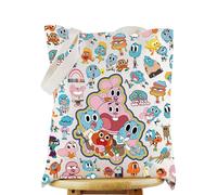 WZMPA Elmore Gumball Sac fourre-tout réutilisable Gumball & Penny Merch Anais & Darwin Cadeau pour les fans de Richard & Dr. Nicole, I'm in a Bad Mood Tg, Large