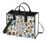 WZMPA Fantasy Realm Trousse de maquillage Mystic Realm Cadeau pour les fans du royaume mystique You Are Braver Stronger Beautiful Than You Know Enchanted Land Sac à fermeture éclair, Always Realm BG
