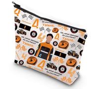 WZMPA Lando Trousse à cosmétiques pour fans de Lando Cadeaux Ok What Damage Do You Have Talent Lando Pochette zippée Marchandises de course, 4 Talen, Coupe :
