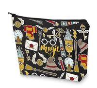 WZMPA Magic Wizard - Trousse de maquillage inspirée du film magique - Cadeau magicien - Avec fermeture éclair - Pour fans de la série Wizard, Magic BL, Ajustement :