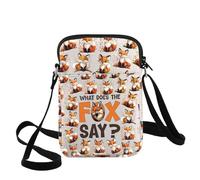 WZMPA Sac à bandoulière Fox Lovers Cadeau What Does The Fox Say Sac à bandoulière Fox Animal Merch, Fox Say Cb, medium