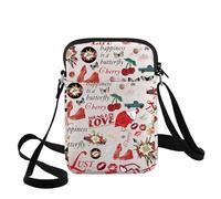 WZMPA Sac à bandoulière pour amoureux de la musique avec paroles de chanson réglable, Young & in Love Cb, medium