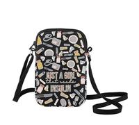 WZMPA Sac à bandoulière pour insuline au diabète - Cadeau de sensibilisation au diabète - Just A Gil That Needs - Sac à bandoulière pour diabétique, Just a Girl Insulin Bl Cb