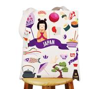 WZMPA Sac à main fourre-tout réutilisable pour le voyage au Japon, Japon Tg, Large