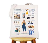 WZMPA Sac à main réutilisable avec inscription « Mama » et « Donna & Rosie & Tanya » - Cadeau pour les fans de Mama Personnage, The Best Things Tg, 14.56" x 12.59" 10.2", The Best Things Tg