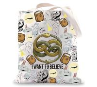WZMPA Sac fourre-tout Auryn Snake pour fans de Falkor Cadeau I Want To Believe Luck Dragon Falkor Sac à bandoulière Falkor & Atreyu Merch, I Want to Believe Tg, medium