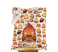 WZMPA Sac fourre-tout japonais Calcifer Bed & Breakfast Cadeau Howl & Sophie Sac à main en toile Markl & Calcifer Merchandising, Fire Demon Tg, Large