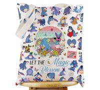 WZMPA Sac fourre-tout réutilisable pour les fans de Bourriquet avec inscription « Let The Magic Blossom Bourriquet », Bourriquet en fleurs Tg, medium