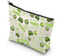 WZMPA Singer Bumpin That Trousse de maquillage Paroles de musique Cadeau pour fan Sac cosmétique pour chanteur Album Merchandising, Vert 365, Coupe :