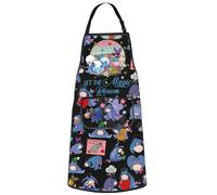 WZMPA Tablier de cuisine réglable en forme de bourriquet avec inscription « Let The Magic Blossom Bourriquet »