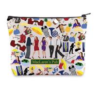 WZMPA Trousse de maquillage avec fermeture éclair « How I Met Your Mom » - Cadeau pour les fans de Marcus et Lily & Robin, Maclaren's Pub, Coupe :