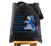 WZMPA Trousse de Maquillage Bourriquet avec Fermeture éclair pour Femmes et Filles avec Inscription You are Braver Stronger Smarter Than You Think Bourriquet, Always Bourriquet TG BL, Coupe :