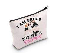 WZMPA Trousse de maquillage K-POP Group - Cadeau pour les fans de chanteurs - I Am Proud To Be A Blink - Pochette zippée pour femmes et filles, Be a Blink, Fit