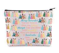 WZMPA Trousse de maquillage musicale avec fermeture éclair pour les fans de théâtre musical avec inscription You are Braver Stronger Smarter Than You Think, Always Eliza&Peggy, Coupe :