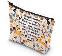 WZMPA Up Carl & Ellie Trousse de maquillage avec fermeture Éclair Inscription You are Braver Stronger Beautiful Than You Know Up, Always Carl & Ellie, Coupe :