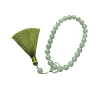 Wzmzjy Bracelet de Perles avec Maillons Traditionnels, Bijou Jonc, élément Décoratif pour Femme, Idéal pour La Prière, Le Bureau Ou Un Anniversaire, Vert