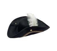 Wzmzjy Chapeau de Pirate, Confortable et Original, d'une Plume, Idéal pour Un Déguisement Ou Une Soirée d'halloween sur Le Thème