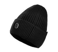 Wzmzjy Chauffant Bonnet Tricoté Électrique Multifonctionnel en Polyester Doux avec Technologie de Chauffage Avancée et Poche Batterie Discrète Adapté Aux SOR, Noir