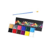 Wzmzjy Face Body Paint Palette Palette Pigment Peinture Maquillage Huile Adulte Enfant Texture Crémeuse Forte Convient Fête Créative C