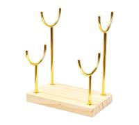 Wzmzjy Présentoir à Bijoux Support de Rangement pour Montres Porte-Bracelet Cylindrique Organisateur de Table et Vitrine pour Magasin Conception Élégante Po, Couche Double