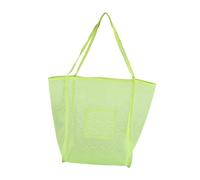 Wzmzjy Sac de Plage Fourre-Tout de Shopping Réutilisable Sac D'Épaule de Rangement Léger et Lavable avec Poche Intérieure Approprié pour Hommes et Femm, Jaune