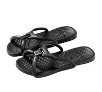 WZNKXFC Chaussons de voyage pliables à séchage rapide antidérapants pour femmes et hommes chaussures légères pour la plage le spa l'hôtel EU Size 41-42 Black