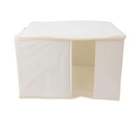 WZSASE Clothes Storage Bins with Clear Window | Large Capacity Foldable Organizer for Quilts/Clothes/Bedding | 600D Oxford Cloth, Protective (64L)