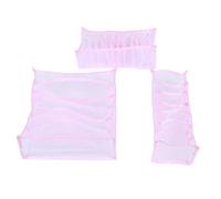 WZSASE Foldable Underwear Storage Box Set | 3Pcs Bra Sock Organizer Drawers with Compartments | Closet Organizer for Underwear/Socks/Ties | Space Saving Nylon Fabric (Roseate)