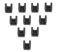 WZSASE Lot de 10 porte-queues de billard |Organisateur de canne à pêche à montage mural/au sol |Accessoire de billard simple en plastique résilient |Space - Saving Rack Clip with Screw (Big folder)