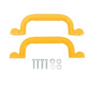 WZSASE Playground Handles | Secure Grip for Climbing Frames/Tree Houses/Playhouses | Large Sturdy Handles for Youngsters ' Playset & Outdoor Equipment (Yellow)