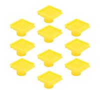 WZSASE Portes d'entrée de la Ruche |Panneaux de Ventilation sécurisés en Plastique, 10 pièces, pour colonie d'abeilles/boîte Nuc |Exclusion réglable pour Les Abeilles (Yellow)