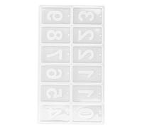 WZSASE Silicone Form | Soft Flexible English Month & Number Style for DIY Crafts | Reusable Cake/Pendant/Casting Forms | Easy Demoulding & Sturdy (Digital signage mold 60-739)