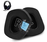 Wzsipod Coussinets de rechange en gel rafraîchissant pour casque de jeu sans fil Logitech G733 G535 G335 Lightspeed - Fabriqués en tissu de soie glacée durable, mousse isolante du bruit (noir)