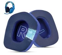 Wzsipod Coussinets de rechange infusés de gel de refroidissement pour casque sans fil de jeu Logitech G733 G535 G335 Lightspeed, coussinets d'oreille en tissu durable Ice Silk, mousse d'isolation