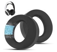 Wzsipod Coussinets d'oreille de Rechange en Gel rafraîchissant de qualité supérieure pour Casque sans Fil Sony PS5 Pulse 3D, Excellente qualité sonore et Mousse d'isolation phonique (Noir)
