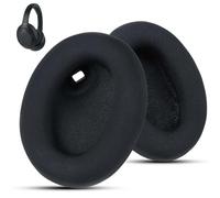 Wzsipod,Coussinets d'oreille de Remplacement pour Casque sans Fil Sony WH-1000XM4, en Tissu Lisse avec Mousse à mémoire de Forme Isolante du Bruit (Noir)