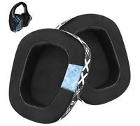 Wzsipod Coussinets d'oreille en Gel rafraîchissant pour Logitech G35/G933/G933S/G935/G633/G633S/G930/G635/G533/G430/G431/G432/G433 G332/G230/G231/G233 Casque（Noir et Blanc）