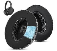 Wzsipod Gel rafraîchissant Mousse Coussin Coussinets pour Sennheiser HD 4.50BT/HD 4.50BTNC/HD4.50SE/HD4.40BT/HD4.30G/HD4.20S/HD458BT/HD 450/HD450BT/HD400S/HD350BT-Fabriqué en tissu doux（Noir et blanc）