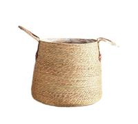 WZTHLF Pots de fleurs d'intérieur en paille tissée pour plantes d'intérieur - Décoration d'intérieur - Paniers à linge (taille M)