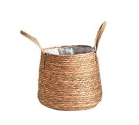 WZTHLF Pots de fleurs pour plantes d'intérieur, paniers en paille tissée pour plantes d'intérieur pour jardinières, pots de fleurs, décorations de plantes, paniers à linge domestique (S)