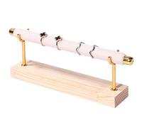 WZTHLF Présentoir à bagues en bois massif élégant et portable pour bijoux (beige, 1)