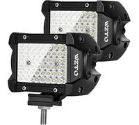 WZTO Phare de Travail LED 300W, 2PCS 4'' Projecteur,LED Phare de Travail Voiture,Longues Portées Feux Moto,Bar LEDs 12v Phares Bar, 6000K pour Offroad SUV, ATV, Camion (2PCS) 300W