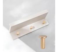 WZWZEN Étagère Murale En Bois Avec 2 3 4 Crochets En Laiton, 22.8cm/8.9in, Porte-serviettes Peu Encombrant Pour Couloir Vestiaire Chambre À Coucher(Gray,35.6cm/14in)