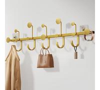 WZWZEN Porte-manteau Mural Moderne, Support De Rangement Derrière La Porte, Aucun Perçage Requis, Crochets Pour Serviettes De Salle De Bain Pour Chapeaux Clés Peignoirs(Gold,65.5cm/25.7in)