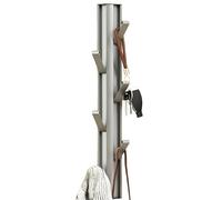 WZWZEN Porte-manteau Mural, Patères Pliables En Métal, Porte-serviettes Mural En Aluminium, Organiseur De Cintres Pour Salon Salle De Bain Chambre(Style Gray,46cm/18.1in)