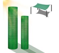 WZWZEN Toile D'ombrage Isolante pour Serre, Bâche en Maille Tricotée Offrant 50% D'ombre, pour Jardin, Auvent, Ferme, Agriculture, Vert(6,4x50.0m/13.2x165ft)