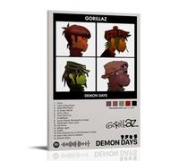 WZXGYM Gorillaz Demon DaysPoster décoratif imperméable à l'huile en tissu d'art moderne ameublement de maison, chambres, bureaux, murs Excellent cadeau 20 x 30 cm Style cadre